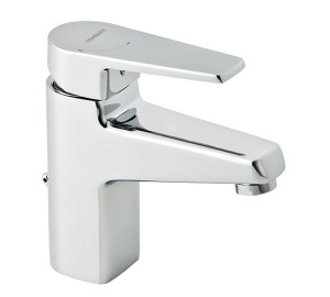 Single lever wash-basin mixer cold start